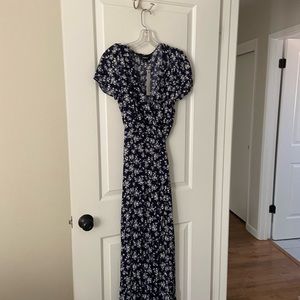 Long vici maxi wrap dress